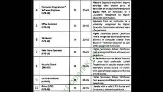 ITU Jobs 2025 | Information Technology University Latest Vacancies