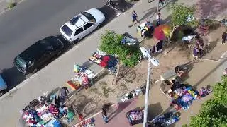 Sobrevoando na feira da mangueira do bairro sítio São João
