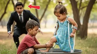 “मैं तुम्हारी बेटी के पैर धोऊँगा और वह फिर से चल पाएगी…” — अमीर आदमी हँस पड़ा, लेकिन फिर वह सन्न रह