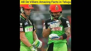 AB De Villiers Amazing Facts in Telugu#shorts