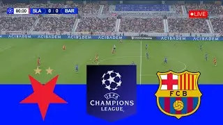 🔴LIVE Champions League - Round 7 - Slavia Prague vs Barcelona - Live Score & Commentary