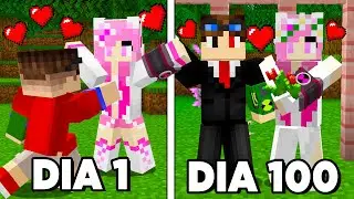100 DIAS COM A GAROTA CHAQUETRIX NO BEN 10 MINECRAFT!