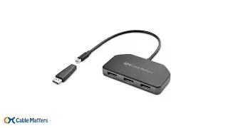 Cable Matters Mini DisplayPort&trade; MST Hub with Triple DisplayPort&trade;