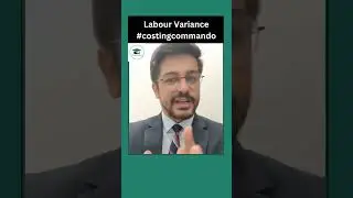 Labour Variance | CA Inter Costing #shorts #costingcommando