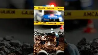 👉 The Investigation Begins | Miniature Crime Scene Diorama #shorts #youtubeshorts #feedshorts