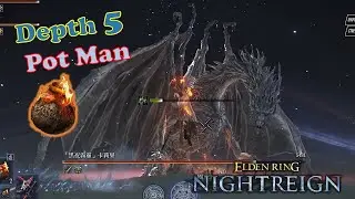 Pot-Throwing Scholar Incinerates Depth 5 Caligo - Elden Ring Nightreign