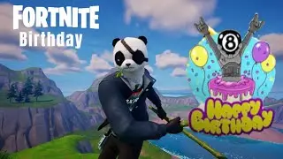 🎉Today I completed all the birthday quests in Fortnite🎁