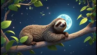 Sleepy Sloth Swings Slow | Gentle Nursery Rhyme | Kids Songs | Baby Music