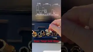 Hyper Tough 10mm Gold Socket Set Christmas 2025