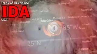 Track of Hurricane Ida (2021)