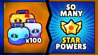 100 Brawl Box Opening! How Many Star Powers Did We Get? | Brawl Stars