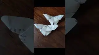 Easy butterfly make with useless page 🤩 #shorts #drawing #craft #subscribe