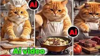 AI Cat #cat #ai #animation #viralvideo #trendingshorts #trendingvideo #fyp #shortsfeed #catcooking