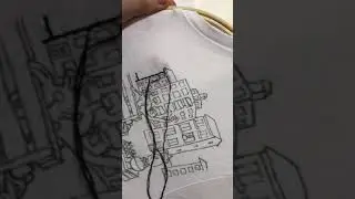 Broderie t-shirt stay home