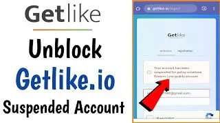 How to unblock getlike suspended account - How to recover getlike block account
