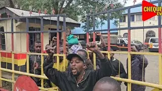 Total Celebrations at Central Police Station&mdash; Incoming NTE MP Ndumia Releases 50 Youths from Custody