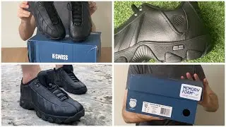 4K K-Swiss Men's ST329 CMF Sneaker - black real leather - Sneakers Trainers Review & Unboxing