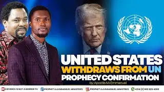 US 🇺🇸 WITHDRAW FROM UN 🇺🇳 | PROPHECY CONFIRMATION 