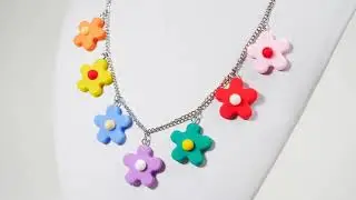 Colorful Flower Indie Necklace