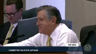 Cyrus Reed, Lone Star Chapter, Sierra Club, testifies in support  of HB5323, answers questions