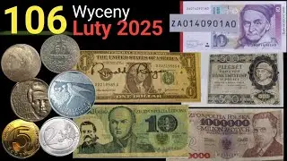 106 Wycena Monet Banknotów Destruktów Luty 2025