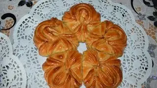 МОЯ ИДЕЯ ОФОРМЛЕНИЯ БУЛОЧКИ ПЯТИКОНЕЧНАЯ ЗВЕЗДА/MEINE IDEE/MY IDEA/ FLOWER BREAD @Valentina Zurkan