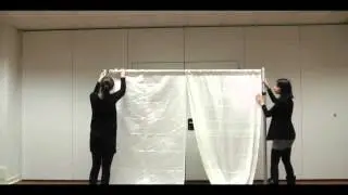 Backdrape Set-Up Guide - Pipe & Drape Backdrop System with Wedding White fabric