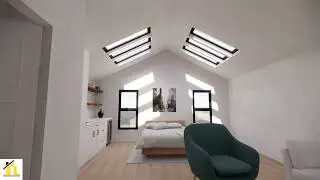 Attic Conversion To  a granny flat master bedroom.