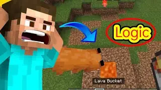 Minecraft Logic is not logic 🤣🤣 | Fox doing suicide. Cactus 🌵 logic. Most funniest logic 😂.