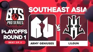 Army Geniuses vs Lilgun Game 3 - BTS Pro Series 12 SEA: Round 1 w/ Robbnroll & Otomo