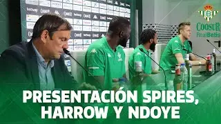 Presentaci&oacute;n de los jugadores Nick Spires, Ryan Harrow y Youssou Ndoye