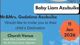 Baby Liam Goes to Church at Hope Alive Christian Outreach.