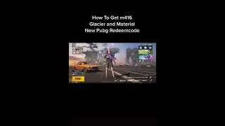 how to get m416 glacier and material new pubg redeemcode #short #shorts #cute