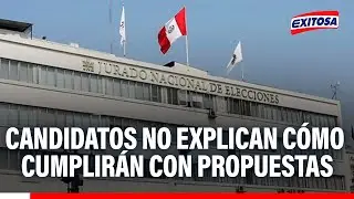 🔴🔵Candidatos presidenciales NO HAN EXPLICADO c&oacute;mo cumplir&aacute;n con sus propuestas, se&ntilde;ala experto