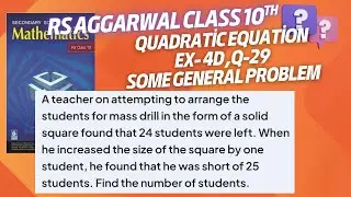 quadratic equations| A teacher on attempting to arrange the students for mass drill in the form of