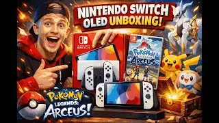 Nintendo Switch OLED Unboxing 🔥 First Look + Pok&eacute;mon Legends Arceus | Richie Rich Gaming