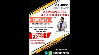 Advanced Accounting(23/33) | Insurance | Chartered Ramesh