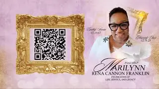 Psalmist Marilynn Rena Cannon Franklin Celebration of Life, Service and Legacy
