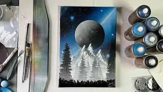 Blue Flash - Painting tutorial with Spray Paint