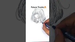 how to draw Future Trunks 🔥 #goku #anime #art #drawing