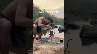 Forest Tea in 1 Minute!  #TeaRecipe #chai #chailover #OutdoorLife #campinglife #bushcraft #tealover