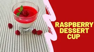 Raspberry dessert cup _No bake_recipe by marshmallow cakes