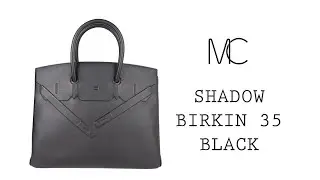 Hermes Shadow Birkin 35 Bag Limited Edition Black Swift Leather &bull; MIGHTYCHIC &bull;