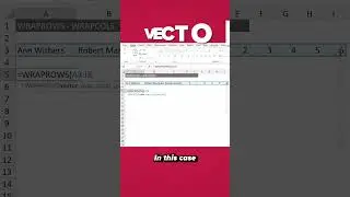 🆕 How to Use WRAPROWS & WRAPCOLS Function in Excel #shorts