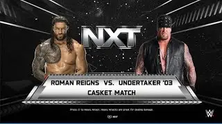 ROMAN REIGNS VS. UNDERTAKER | Casket Match | WWE 2K25 Gameplay