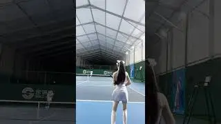 Serve with power and precision on Smy Tennis professional hard court#tenniscourt #tennis #SmyTennis
