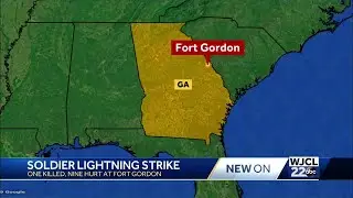 1 soldier killed, 9 injured by lightning at Georgia military base