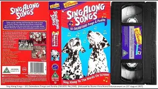 Sing Along Songs - 101 Dalmatians Pongo and Perdita (1996) . 17th August 1997 - UK VHS