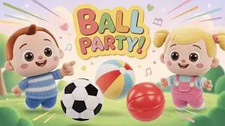 Песенка про мяч! ⚽️🏖️🔴 Прыгай, пинай и играй &mdash; развивающая песенка для детей.
