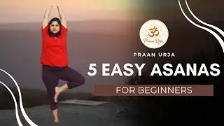 5 Easy Yoga Asanas for Beginners | Simple & Safe Practice | Daily Yoga Routine